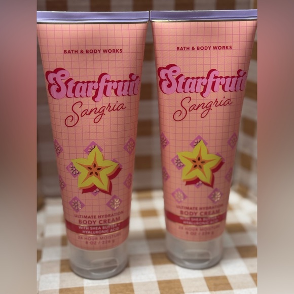 Bath & Body Works Other - NEW B&BW(2) Starfruit Sangria Body Creams , full size 8 oz